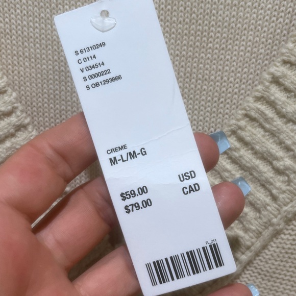 NEW BDG SELENA OVERSIZED SWEATER VEST IN CREAM Size M/L - Picture 3 of 7